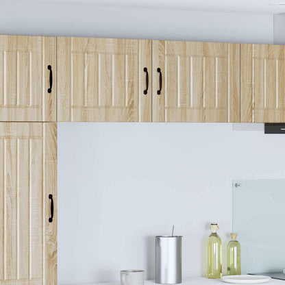 Kitchen Wall Cabinet "Lucca" Engineered Wood Sonoma Oak 1x wall cabinet (1 door) 50 cm wide 40 cm high