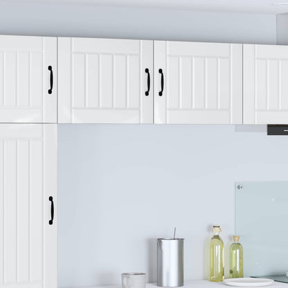 Kitchen Wall Cabinet "Lucca" Engineered Wood High Gloss White 1x wall cabinet (1 door) 50 cm wide 40 cm high