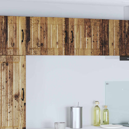 Kitchen Wall Cabinet "Lucca" Engineered Wood Old Wood 1x wall cabinet (1 door) 50 cm wide 40 cm high