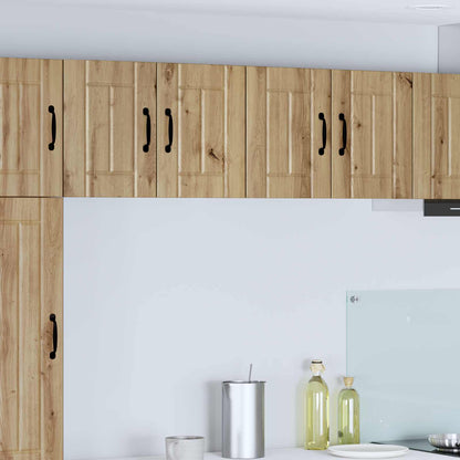 Kitchen Wall Cabinet "Lucca" Engineered Wood Artisan Oak 1x wall cabinet (2 doors) 60 cm wide 40 cm high