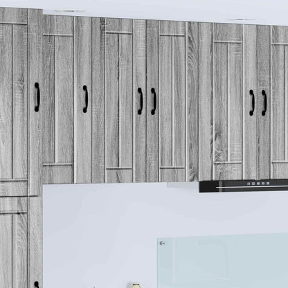 Kitchen Base Cabinet "Lucca" Engineered Wood Grey Sonoma 1x wall cabinet (1 door) 30 cm wide 80 cm high