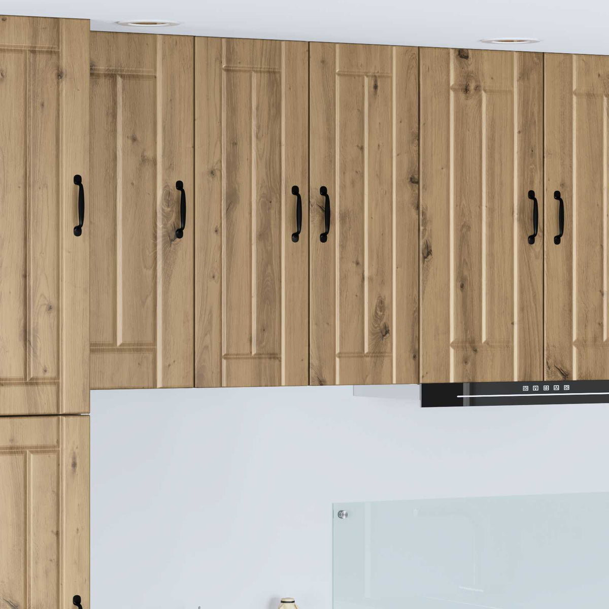 Kitchen Base Cabinet "Lucca" Engineered Wood Artisan Oak 1x wall cabinet (1 door) 30 cm wide 80 cm high
