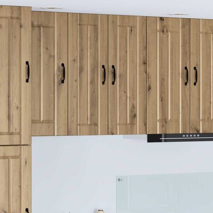 Kitchen Base Cabinet "Lucca" Engineered Wood Artisan Oak 1x wall cabinet (1 door) 30 cm wide 80 cm high
