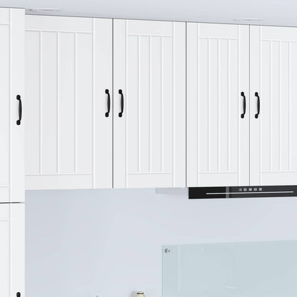Kitchen Wall Cabinet "Lucca" Engineered Wood White 1x wall cabinet (1 door) 40 cm wide 80 cm high