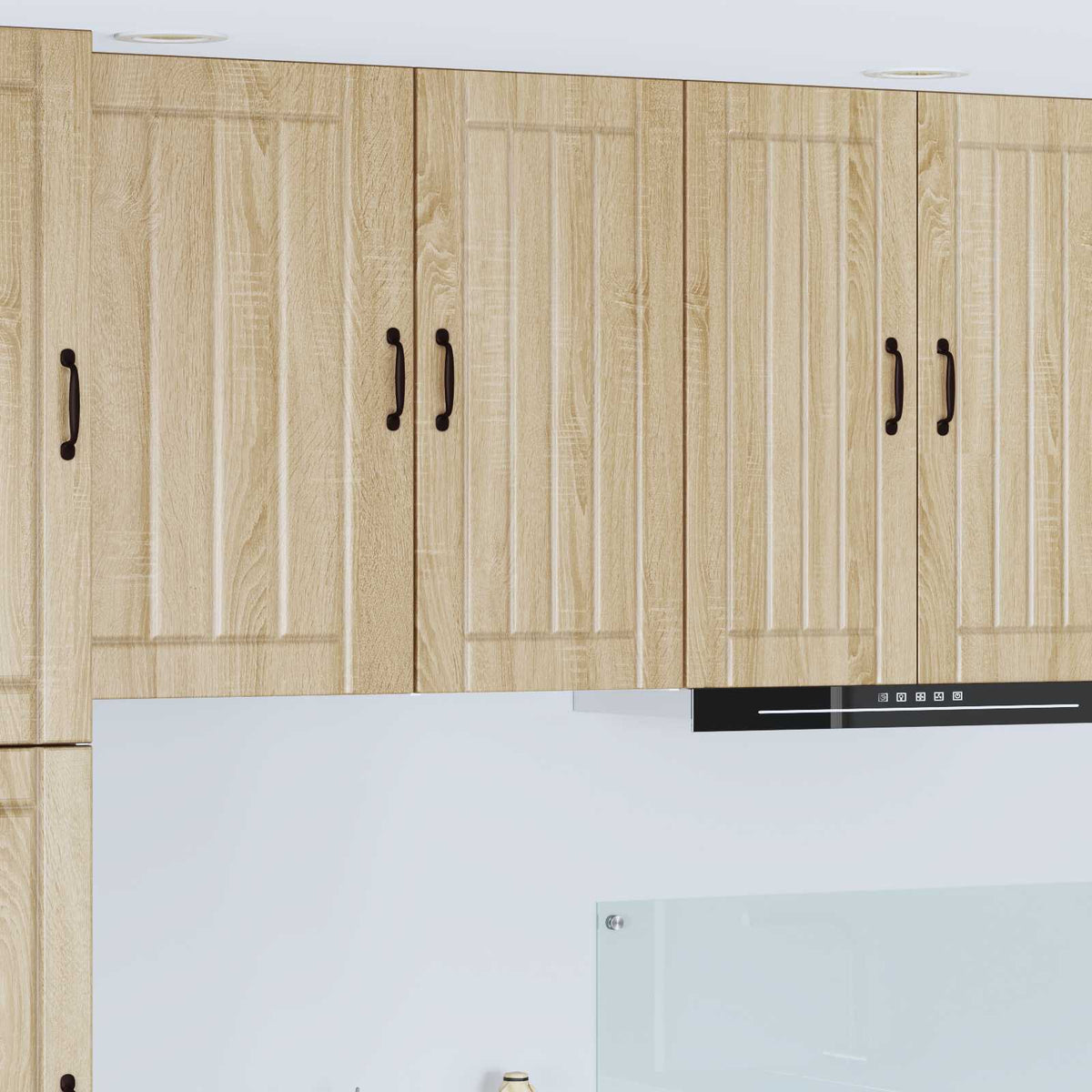 Kitchen Wall Cabinet "Lucca" Engineered Wood Sonoma Oak 1x wall cabinet (1 door) 40 cm wide 80 cm high