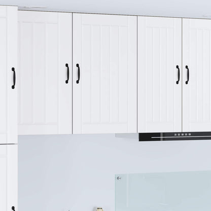 Kitchen Wall Cabinet "Lucca" Engineered Wood White 1x wall cabinet (1 door) 50 cm wide 80 cm high