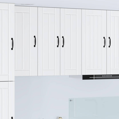 Kitchen Wall Cabinet "Lucca" Engineered Wood White 1x wall cabinet (2 doors) 60 cm wide 80 cm high