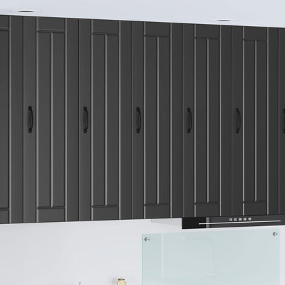 vidaXL Kitchen Base Cabinet "Lucca" Engineered Wood Black