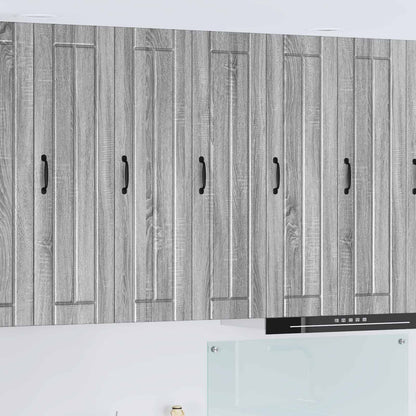 Kitchen Base Cabinet "Lucca" Engineered Wood Grey Sonoma 1x wall cabinet (1 door) 30 cm wide 100 cm high