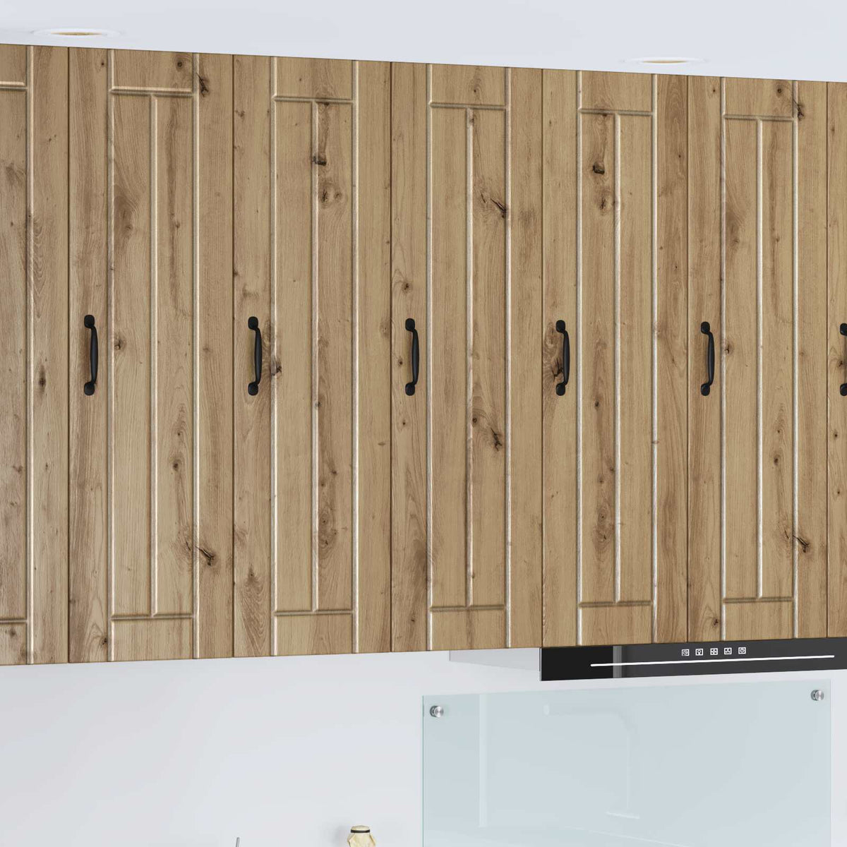 Kitchen Base Cabinet "Lucca" Engineered Wood Artisan Oak 1x wall cabinet (1 door) 30 cm wide 100 cm high
