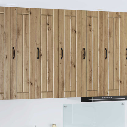 Kitchen Base Cabinet "Lucca" Engineered Wood Artisan Oak 1x wall cabinet (1 door) 30 cm wide 100 cm high