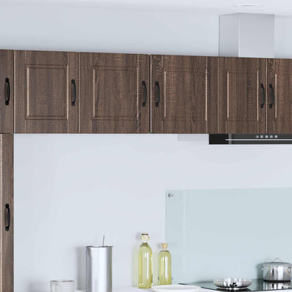 Kitchen Base Cabinet "Porto" Engineered Wood Brown Oak 1x wall cabinet (1 door) 40 cm wide 40 cm high