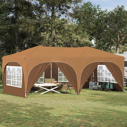 vidaXL Pop-up Party Tent 574 x 289 x 245 cm Oxford Fabric with 6 Sidewalls