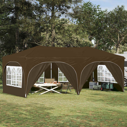 vidaXL Pop-up Party Tent 574 x 289 x 245 cm Oxford Fabric with 6 Sidewalls