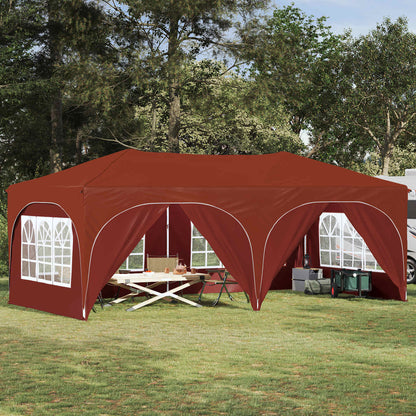 vidaXL Pop-up Party Tent 574 x 289 x 245 cm Oxford Fabric with 6 Sidewalls