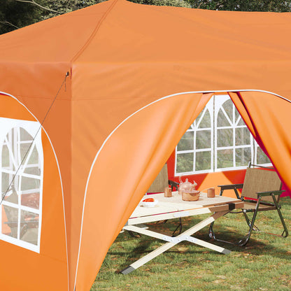 vidaXL Pop-up Party Tent 575 x 288 x 245 cm Orange Oxford Fabric 3