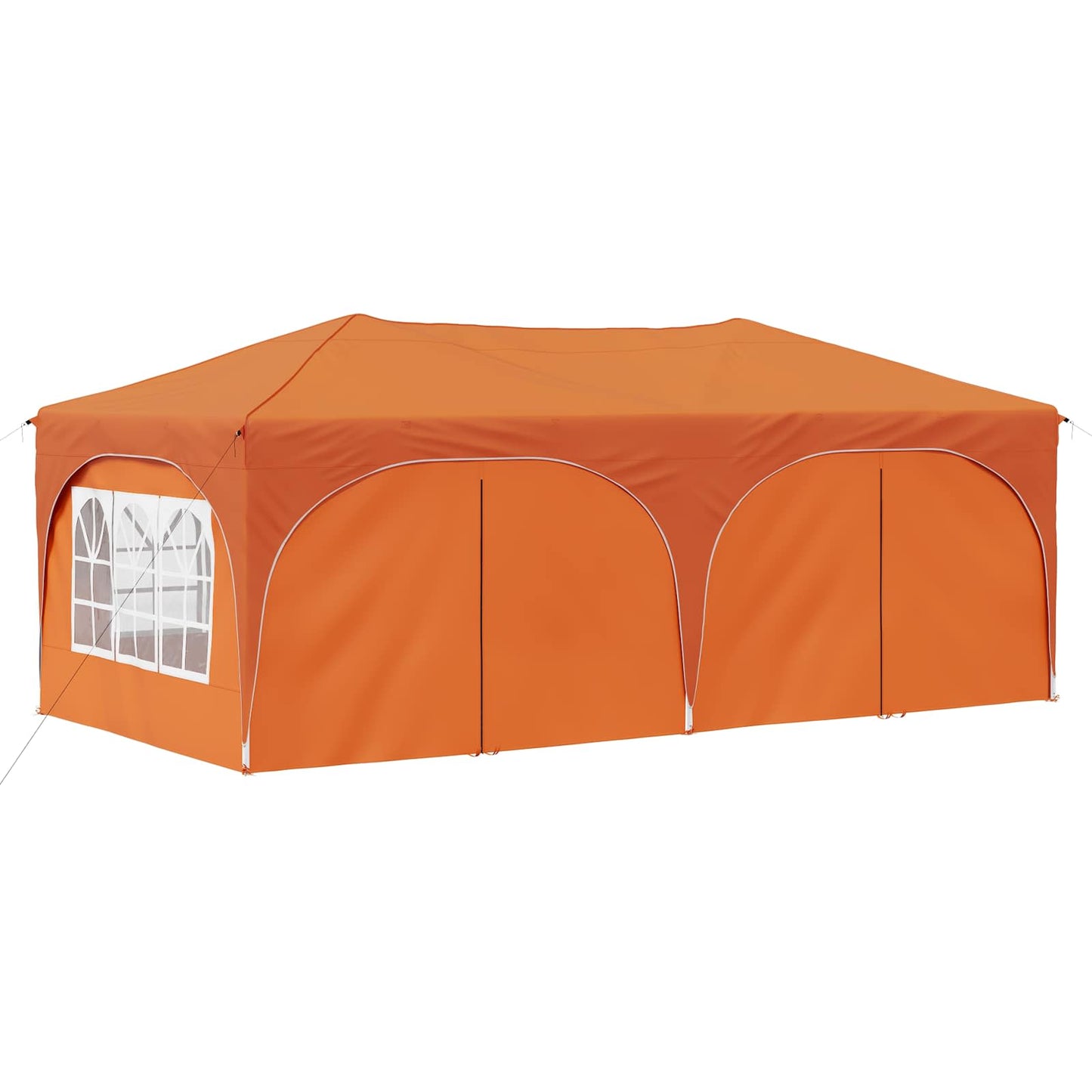 vidaXL Pop-up Party Tent 575 x 288 x 245 cm Orange Oxford Fabric 4