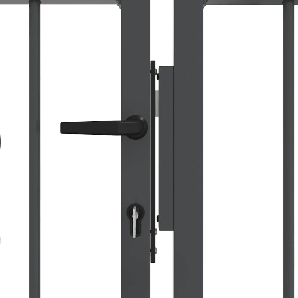 vidaXL Fence Gate with Spear Top KAMPEN 395 x 100 cm Lockable Steel 6