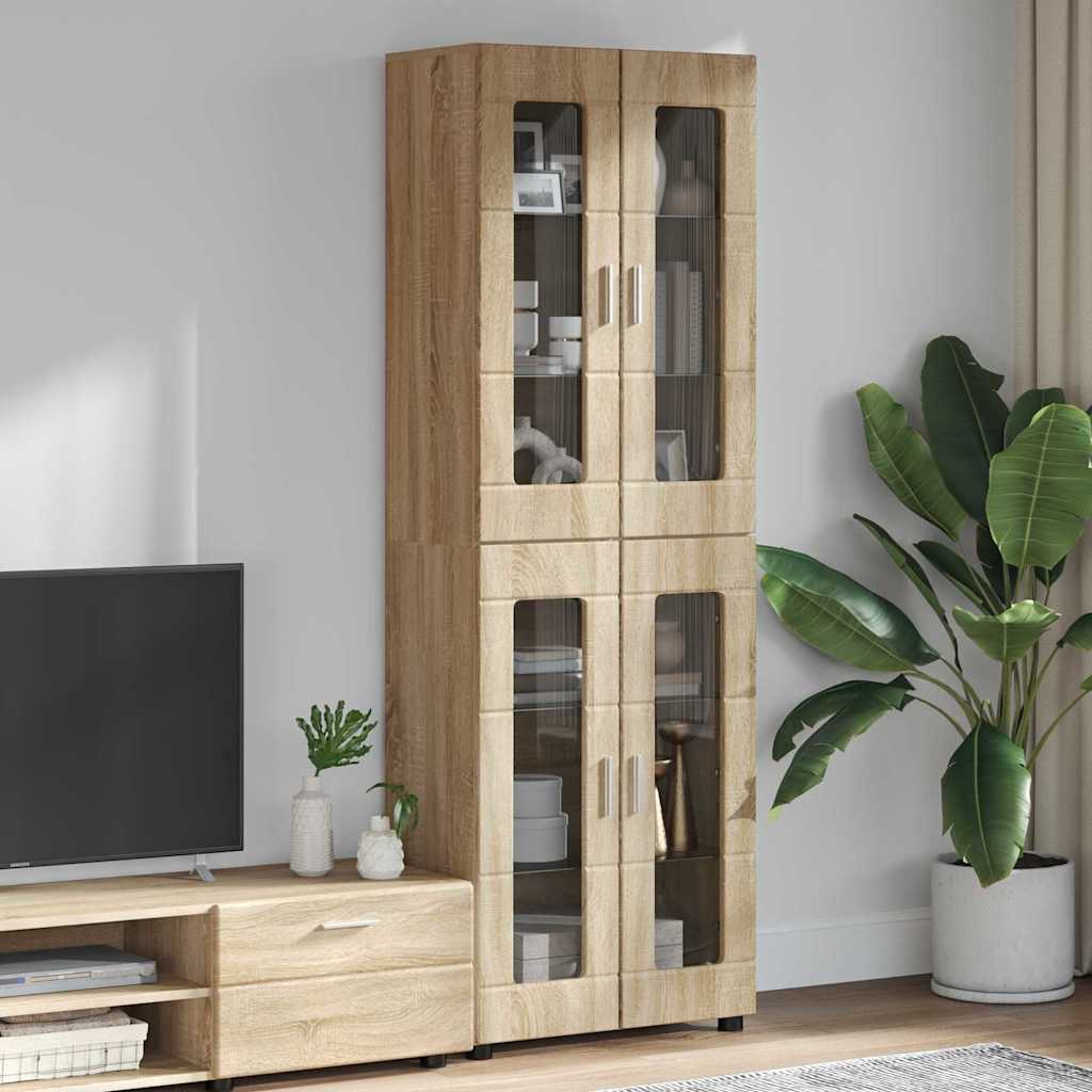 vidaXL TV Cabinet Set FLORIN 3 pcs 150 x 39 x 30 cm Sonoma Oak