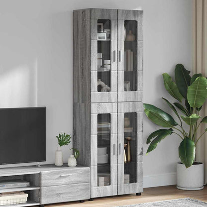 vidaXL TV Cabinet Set FLORIN 3 pcs 150 x 39 x 30 cm Grey Sonoma