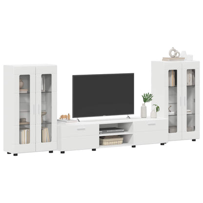 vidaXL TV Cabinet Set FLORIN 3 pcs White Engineered Wood 3