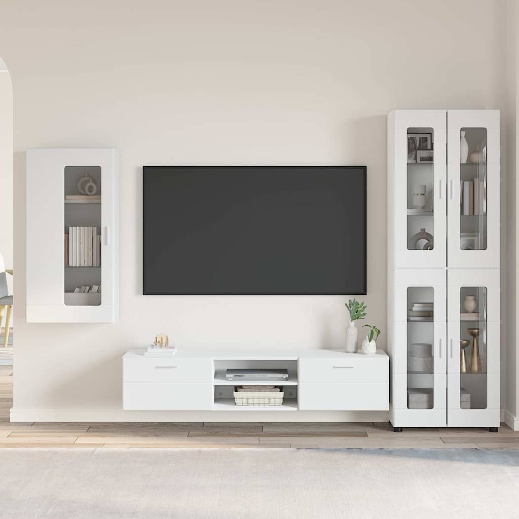 vidaXL TV Cabinet Set FLORIN 3 pcs 150 x 39 x 30 cm White