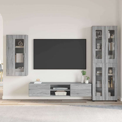vidaXL TV Cabinet Set FLORIN 3 pcs Grey Sonoma Engineered Wood 1