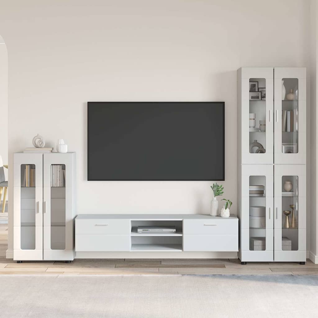 vidaXL TV Cabinet Set FLORIN 3 pcs 150 x 39 x 30 cm White