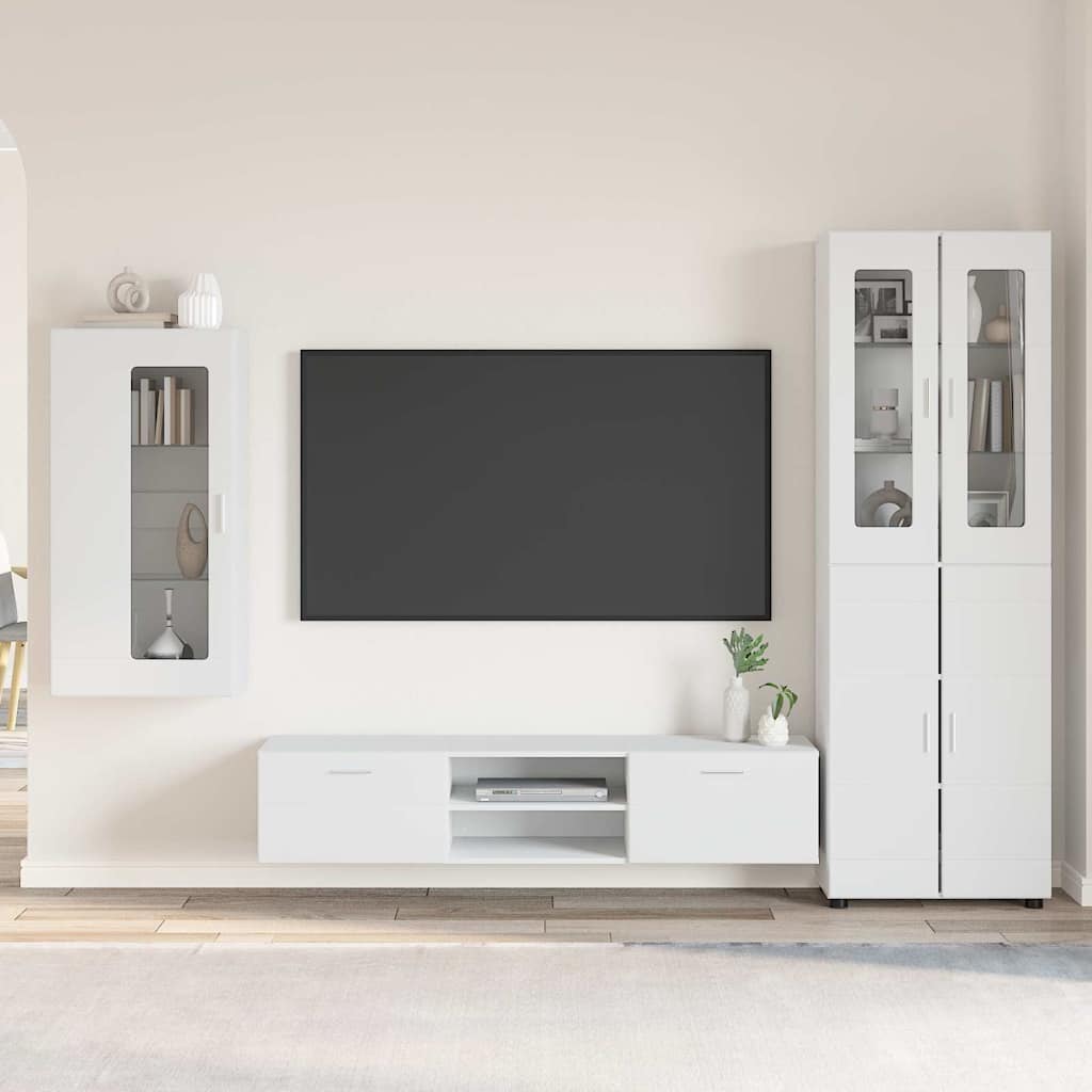 vidaXL TV Cabinet Set FLORIN 3 pcs 150 x 39 x 30 cm White