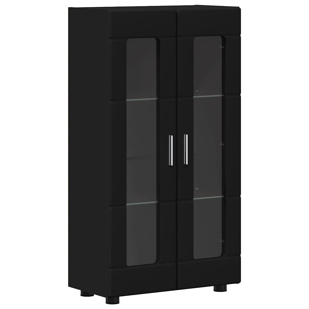 vidaXL TV Cabinet Set FLORIN 3 pcs Black Engineered Wood 6