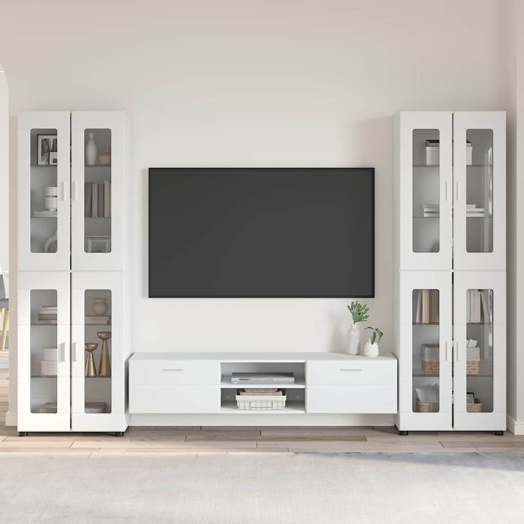 vidaXL TV Cabinet Set FLORIN 3 pcs 150 x 39 x 30 cm White