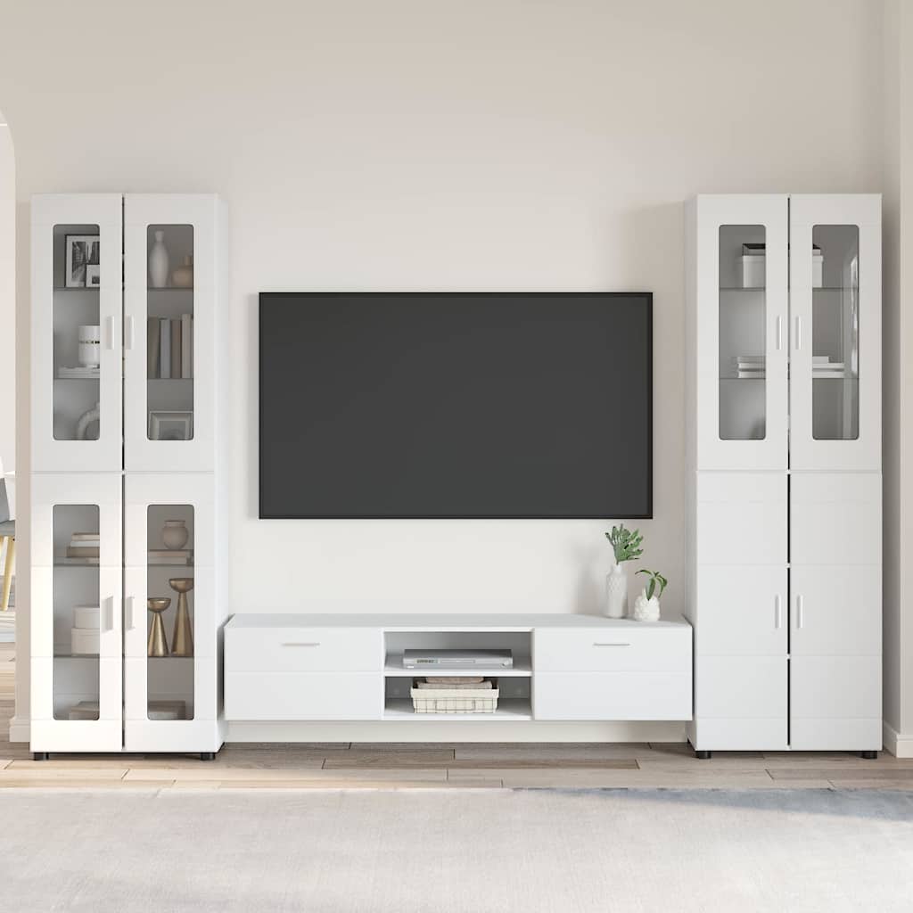 vidaXL TV Cabinet Set FLORIN 3 pcs 150 x 39 x 30 cm White