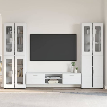 vidaXL TV Cabinet Set FLORIN 3 pcs 150 x 39 x 30 cm White