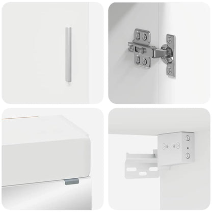 vidaXL Bathroom Furniture Set TULUM 3 pcs White 60 x 34 x 63 cm 4