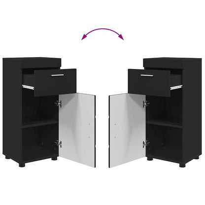 vidaXL Bathroom Furniture Set TULUM 3 pcs Black 60 x 34 x 63 cm 6