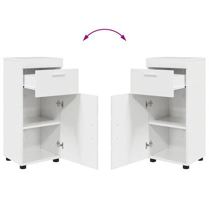 vidaXL Bathroom Furniture Set TULUM 3 pcs High Gloss White 6