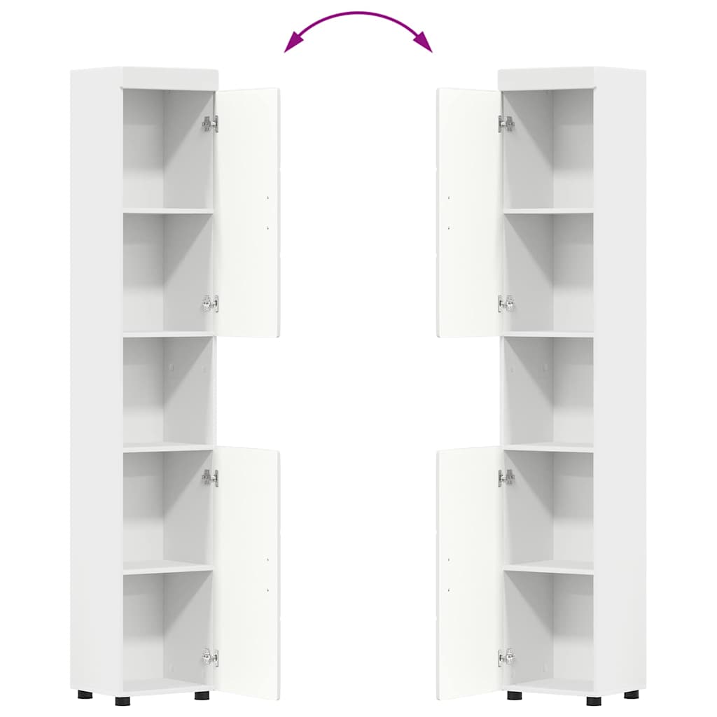 vidaXL Bathroom Furniture Set TULUM 3 pcs White 60 x 34 x 63 cm 6