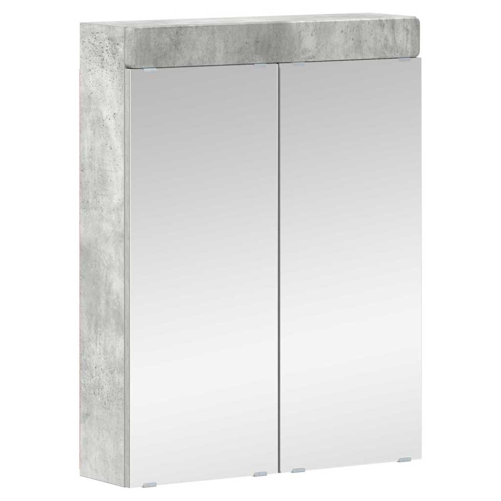 vidaXL Bathroom Furniture Set TULUM 4 pcs Concrete Grey 3