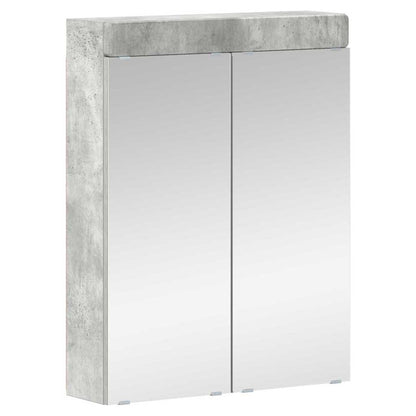 vidaXL Bathroom Furniture Set TULUM 4 pcs Concrete Grey 3