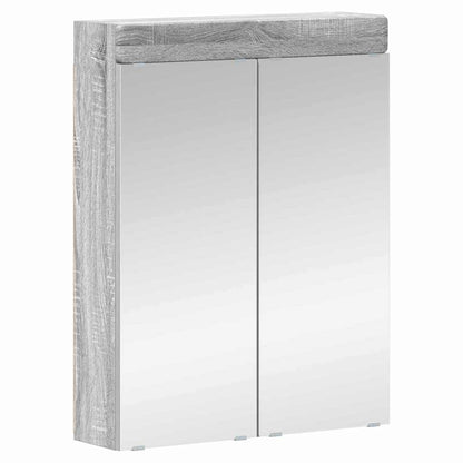 vidaXL Bathroom Furniture Set TULUM 4 pcs Grey Sonoma 60 x 34 x 63 cm 3