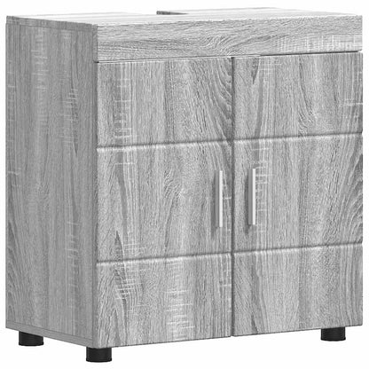 vidaXL Bathroom Furniture Set TULUM 4 pcs Grey Sonoma 60 x 34 x 63 cm 4