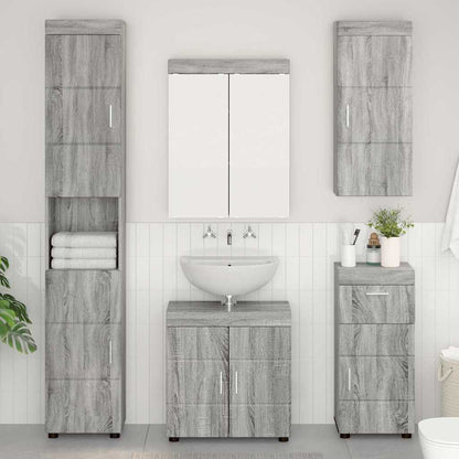 vidaXL Bathroom Furniture Set TULUM 5 pcs Grey Sonoma 60 x 34 x 63 cm 1