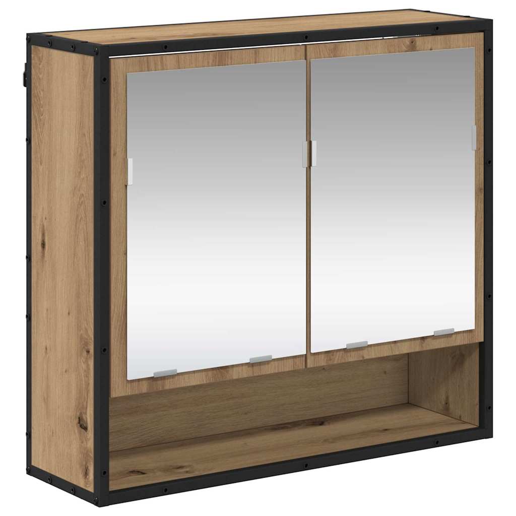 vidaXL Bathroom Furniture Set 3 pcs Artisan Oak Engineered Wood 6