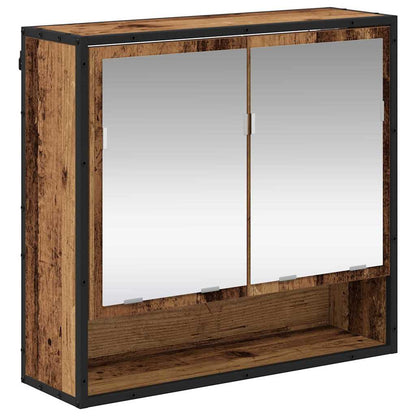 vidaXL Bathroom Furniture Set 3 pcs Old Wood Engineered Wood 5