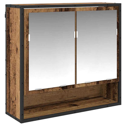 vidaXL Bathroom Furniture Set 3 pcs Old Wood Engineered Wood 6