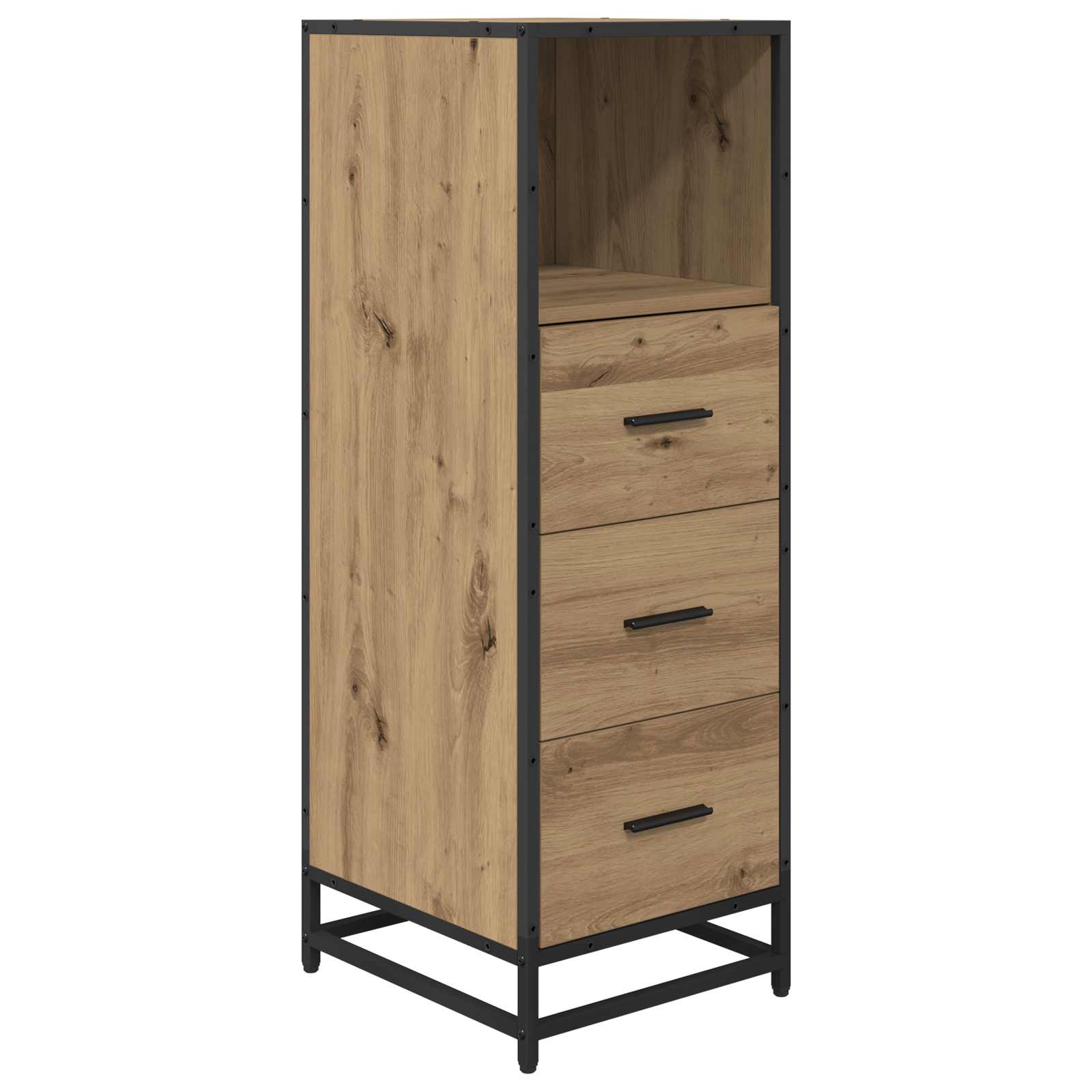 vidaXL Bathroom Furniture Set 3 pcs Artisan Oak Engineered Wood 6