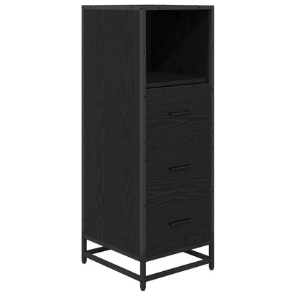vidaXL Bathroom Furniture Set 3 pcs Black Oak Engineered Wood 6