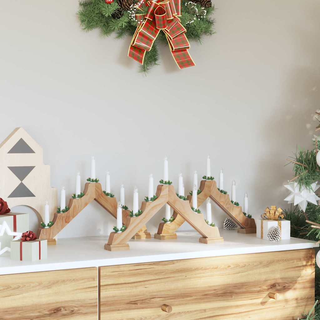 Christmas Candle Bridge 7 LEDs Warm White Natural