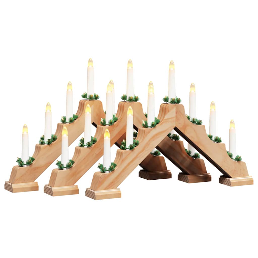 Christmas Candle Bridge 7 LEDs Warm White Natural