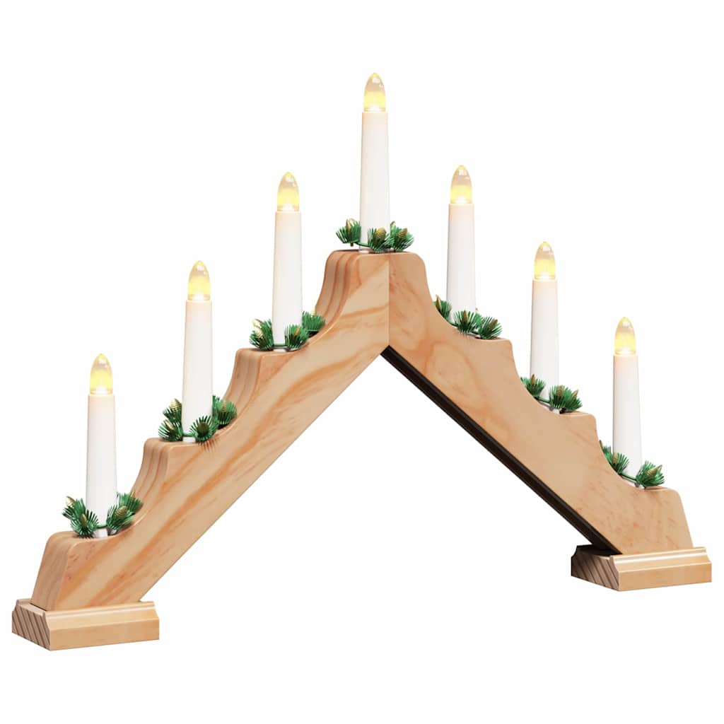 Christmas Candle Bridge 7 LEDs Warm White Natural